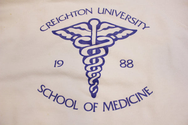 Creighton University 1988 80's School of Medicine Vintage Hanes USA Sweatshirt
