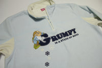 Grumpy Is A State of Mind Vintage Pullover Quarter Zip Fleece  Jacket