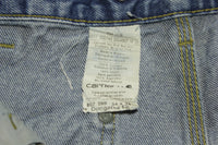Carhartt B07 DNM Double Knee Denim Jeans Blue Construction Work Pants