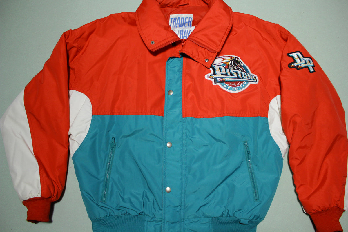 Detroit Pistons Vintage 90's Trader Bay Puffer Starter Style Jacket –  thefuzzyfelt