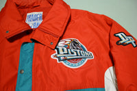 Detroit Pistons Vintage 90's Trader Bay Puffer Starter Style Jacket