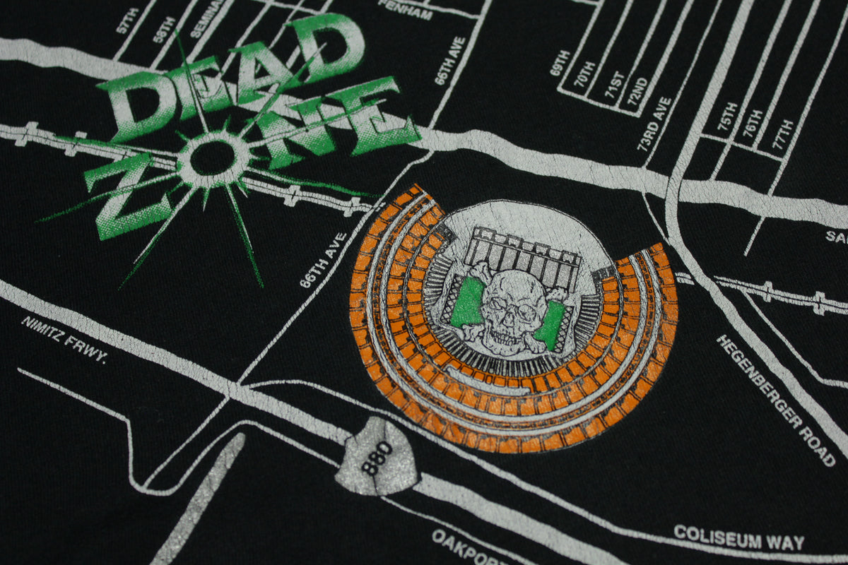 Oakland Raiders Dead Zone 1995 Triple X-Posure Stadium Nimitz Vintage 90's T-Shirt