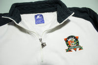 University of Miami Hurricanes Vintage 90's Starter Quarter Zip Pullover Sweatshirt