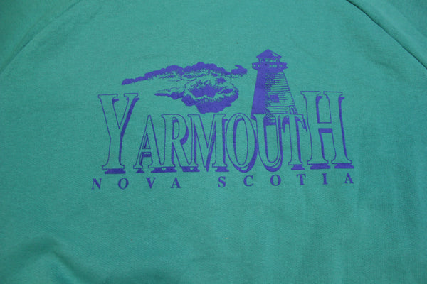 Yarmouth Nova Scotia NWT Vintage 80's Green Pullover Tourist Sweatshirt