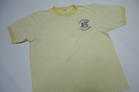 Cypress College Vintage 70's Striped Champion Blue Bar Ringer Tee Collegiate T-Shirt