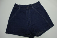 Plush Bottom Vintage 70's High Waist Jean Denim Shorts