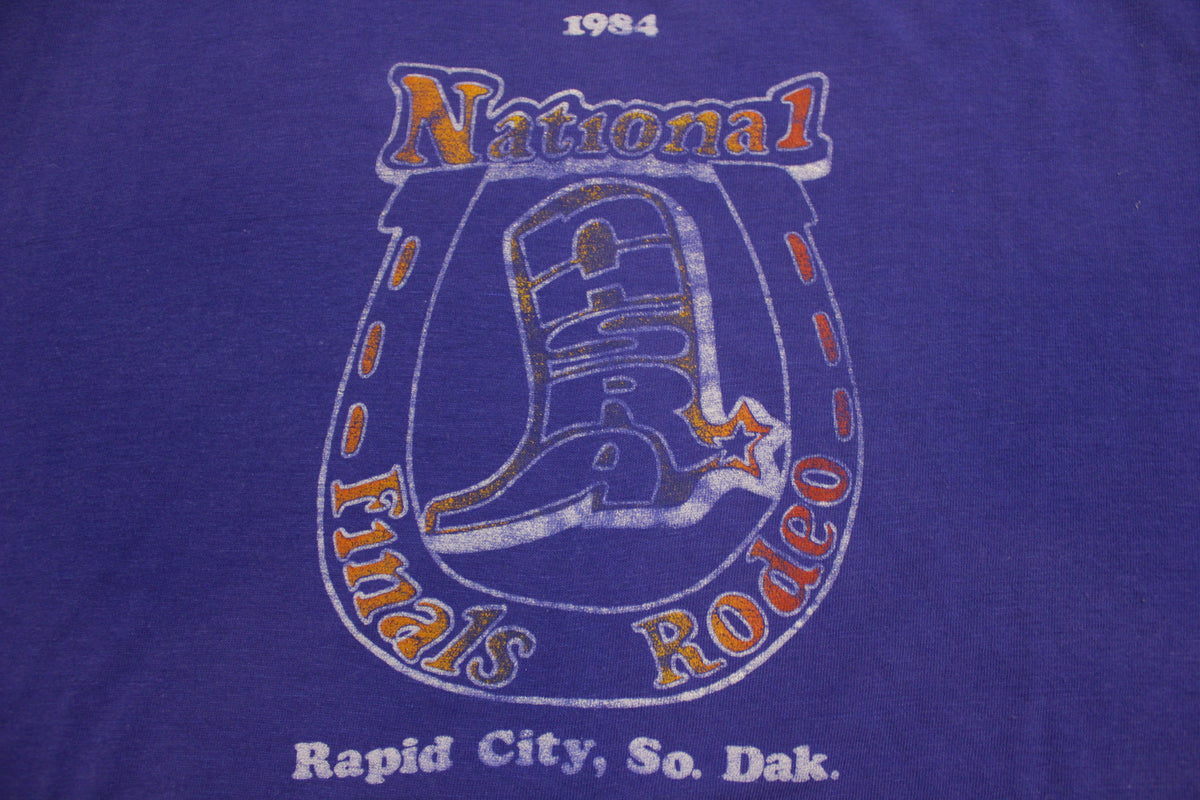 National Rodeo Finals 1984 Rapid City South Dakota Vintage Single Stitch T-Shirt