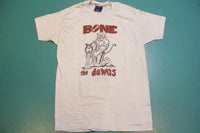 Bone The Dawgs Apple Cup 1985 80's Huskies WSU Vintage Single Stitch T-Shirt