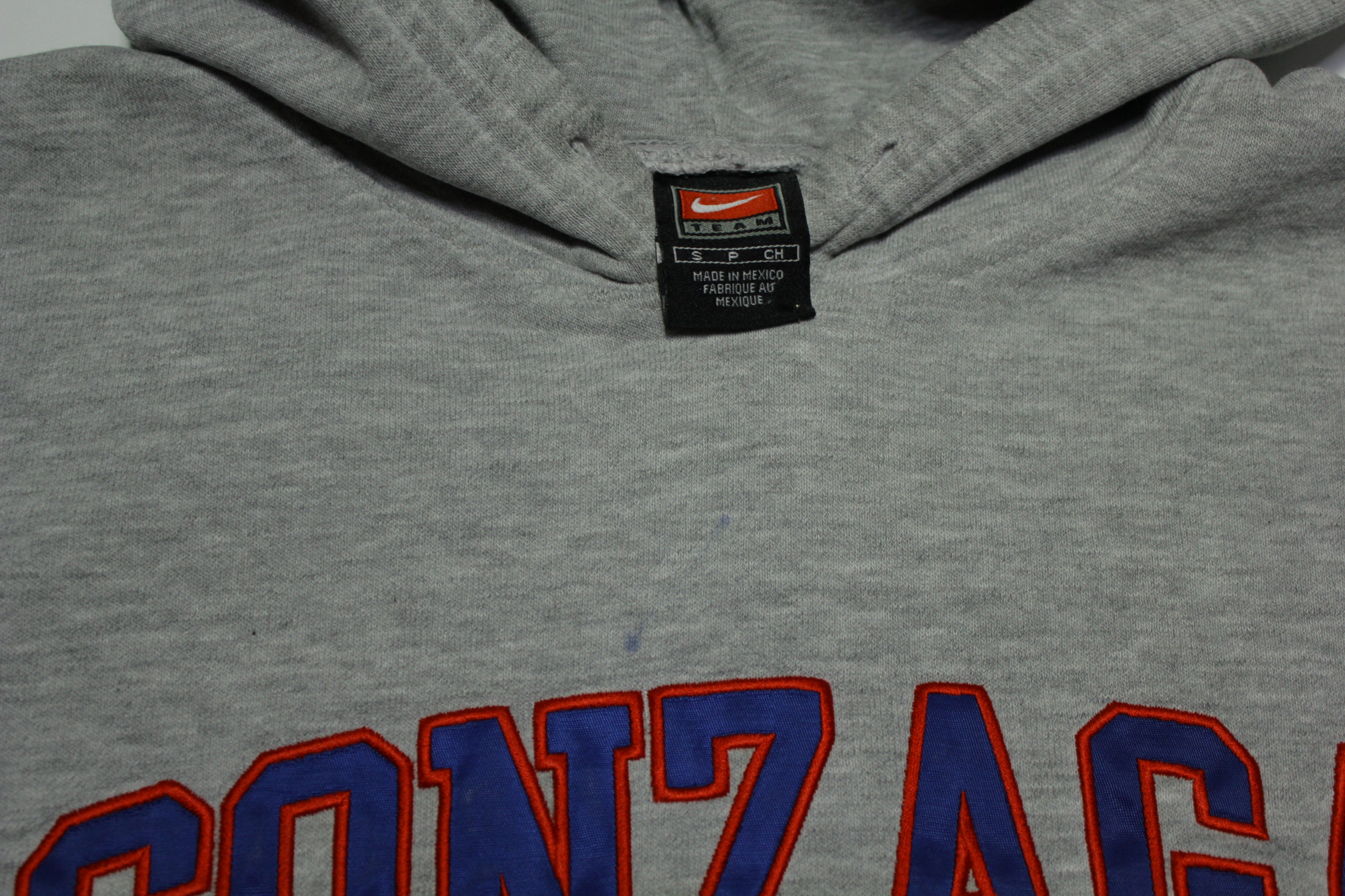 Gonzaga Spokane Vintage 00s Y2K Nike Center Check Swoosh Hoodie