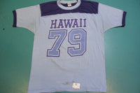 Hawaii 79 70's Vintage Crazy Shirts College Color Block Single Stitch T-Shirt
