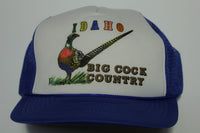 Idaho Big Cock Country Vintage Foam Mesh 80s Adjustable Back Snapback Hat