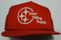 Steel Siding Supply Vintage Foam Mesh 80s Adjustable Back Snapback Hat
