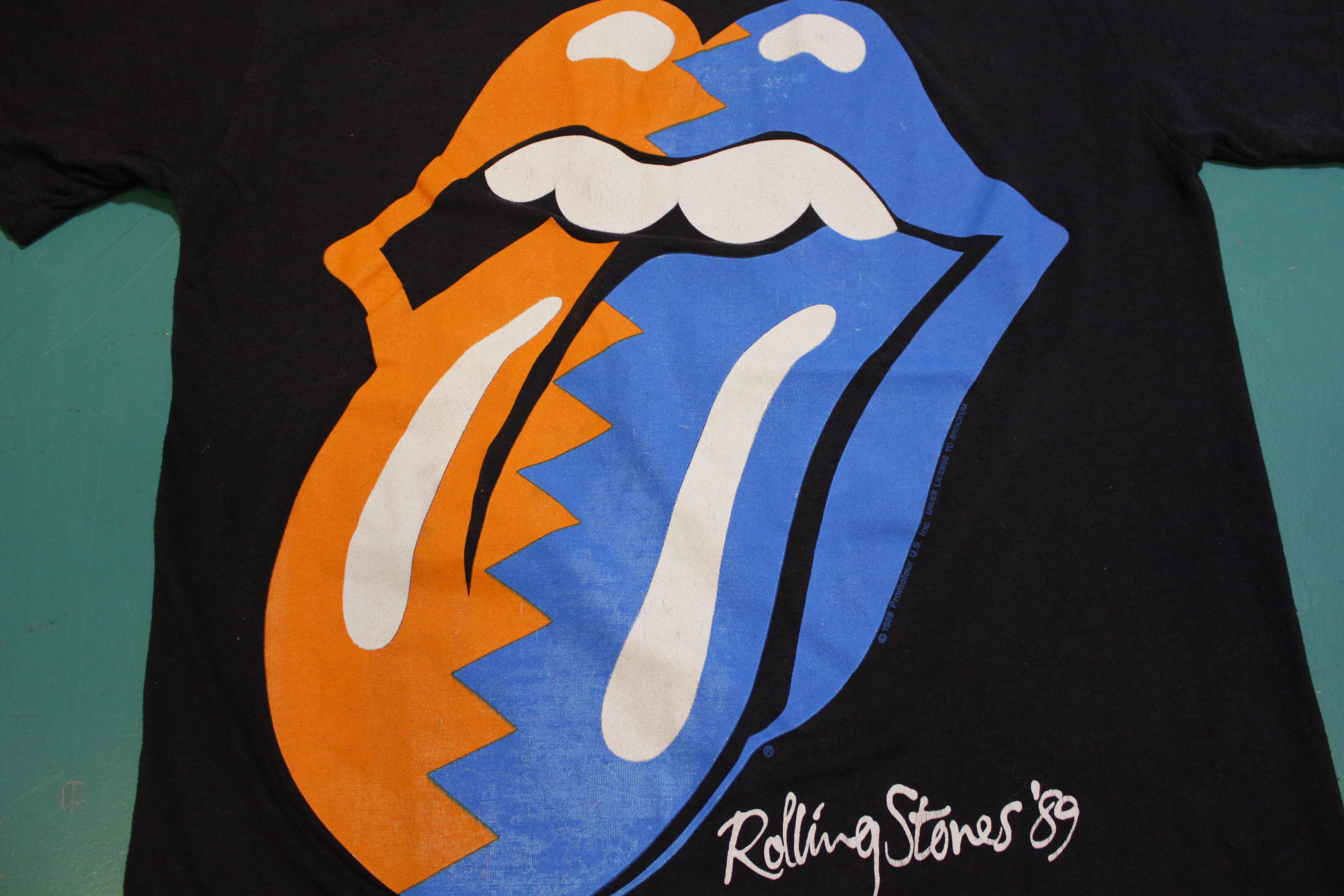 Rolling Stones Vintage 1989 North American Tour Single Stitch 80's