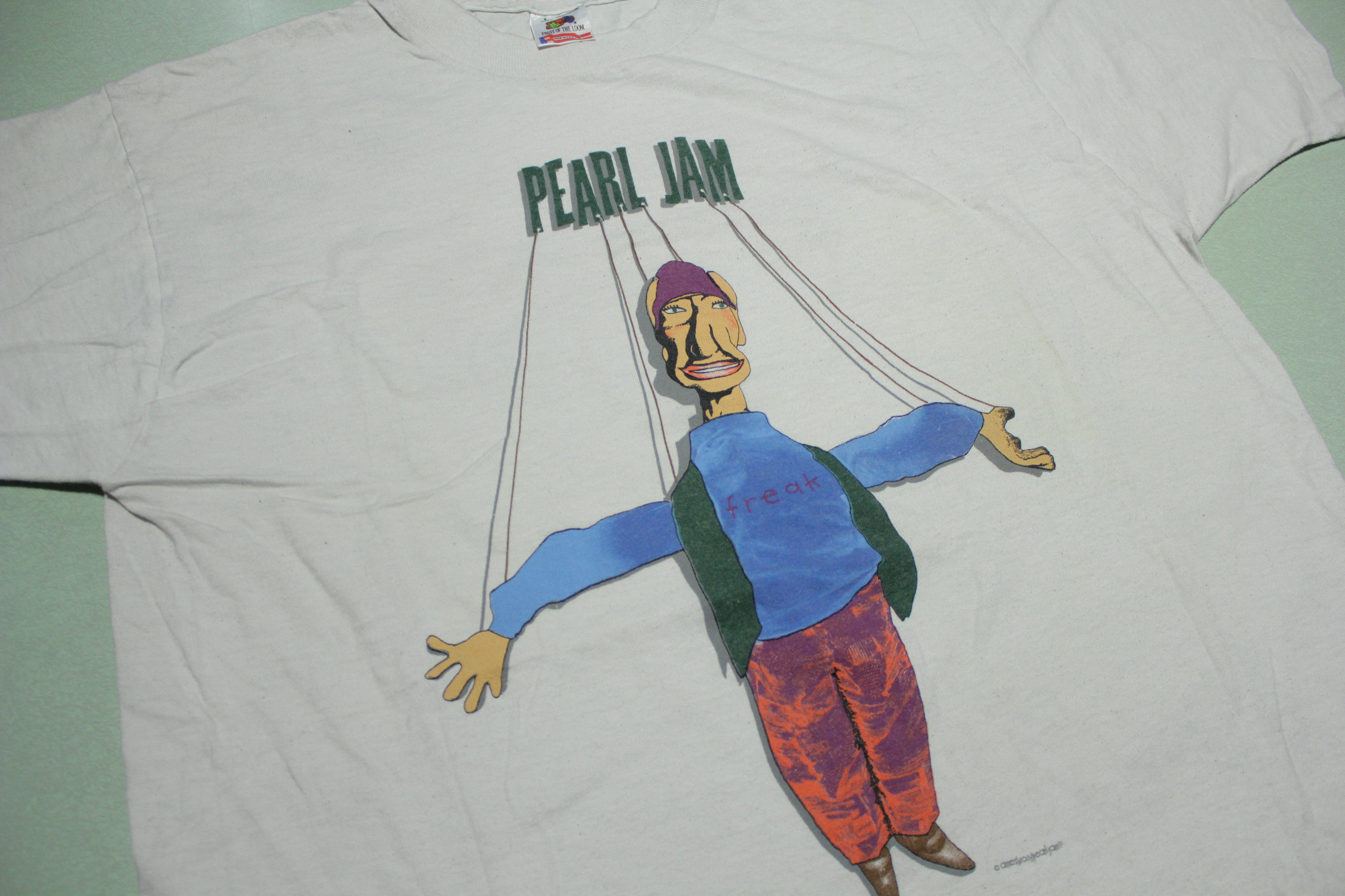 Pearl Jam 1994 String Puppet Marionette Vintage 90's Freak Swallow