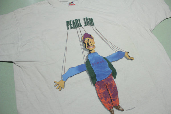 Pearl Jam 1994 String Puppet Marionette Vintage 90's Freak Swallow Toaster T-Shirt