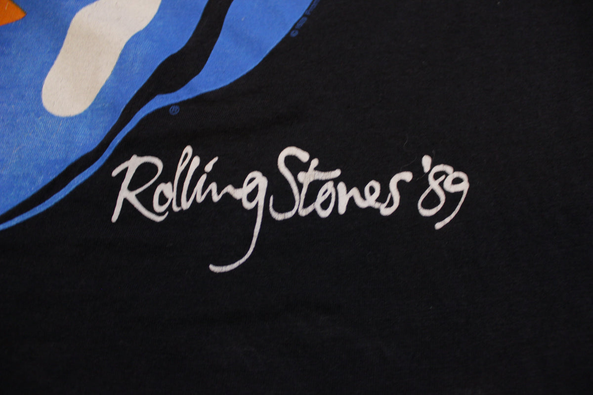 Rolling Stones Vintage 1989 North American Tour Single Stitch 80's Brockum T-Shirt