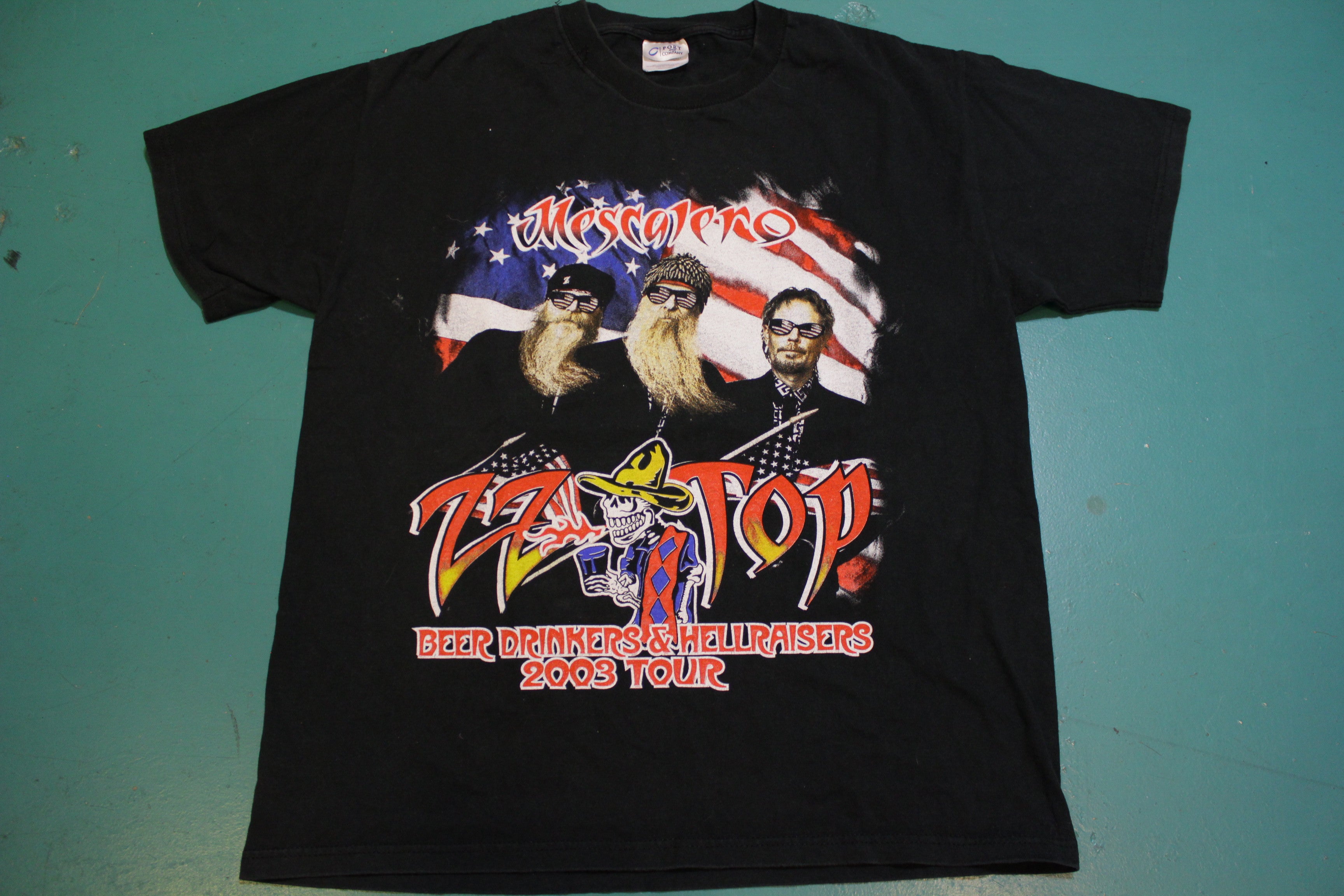 ZZ Top Drinkers Hellraisers 2003 Tour Mescalero Ted Nugent Vintage