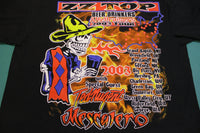ZZ Top Drinkers Hellraisers 2003 Tour Mescalero Ted Nugent Vintage T-Shirt