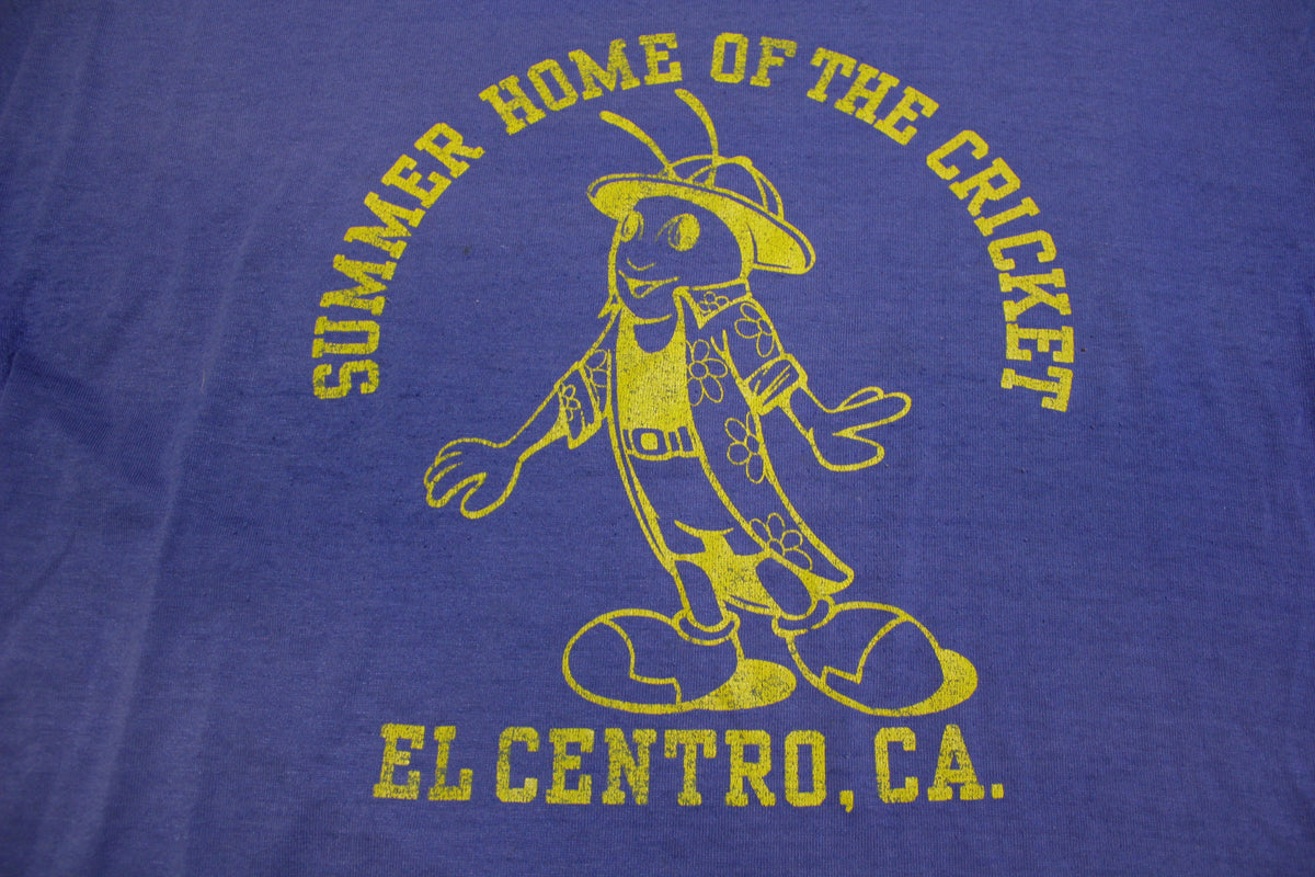 El Centro California Summer Home of the Cricket Vintage 80's Single Stitch T-Shirt