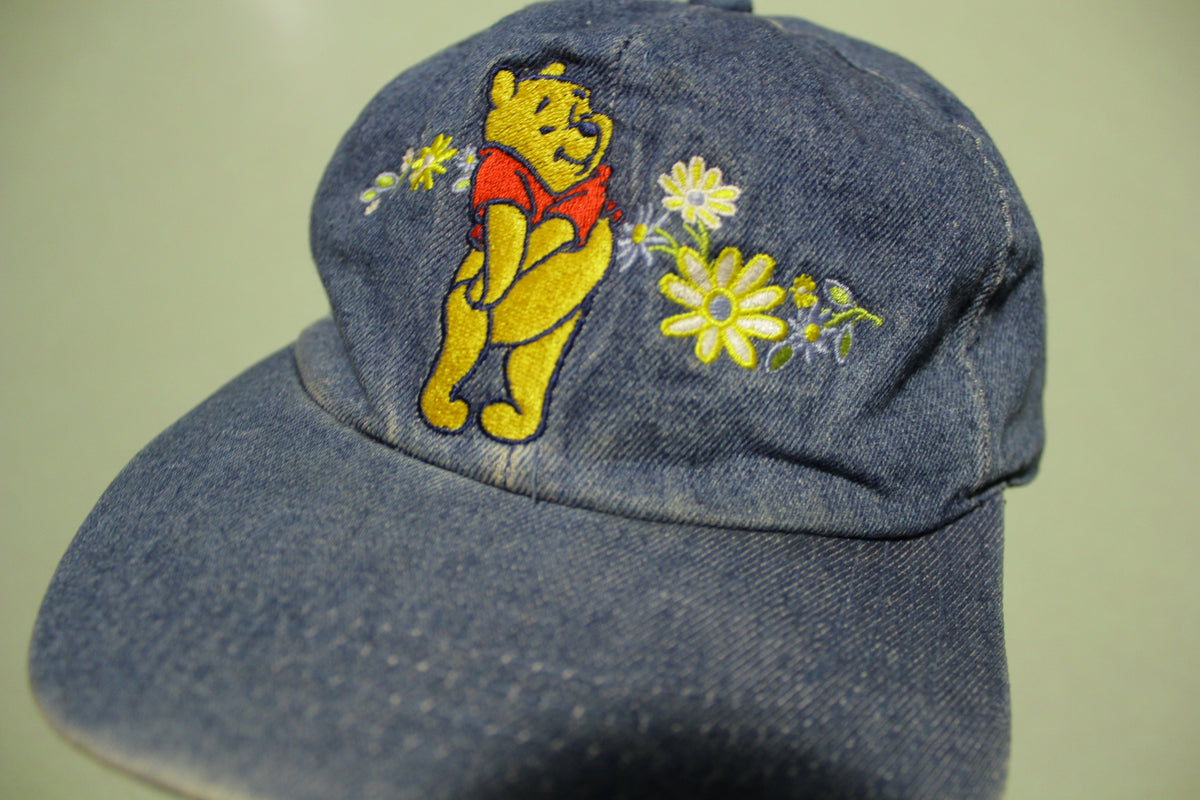 Winnie The Pooh Vintage 90's Denim Stretch OSFA Baseball Cap Hat