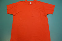 Fruit of the Loom Pocket Blank Red Under Shirt Vintage 80's Single Stitch T-Shirt