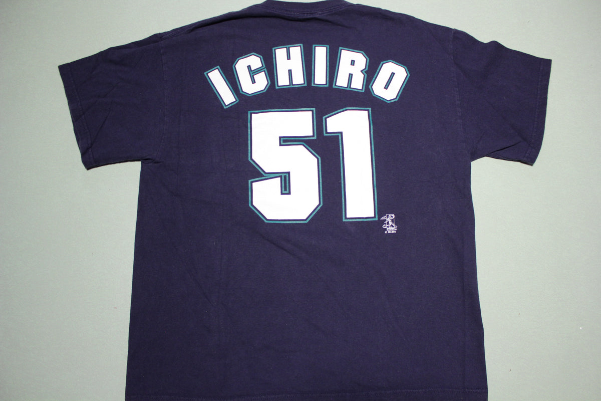 Ichiro Suzuki Seattle Mariners Majestic Official Name & Number T