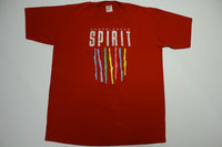 Cheerleader Spirit Vintage 80's Pep Rainbow Single Stitch Jerzees T-Shirt