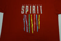 Cheerleader Spirit Vintage 80's Pep Rainbow Single Stitch Jerzees T-Shirt