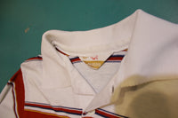 Jantzen Striped 80's Vintage Tennis Golf Single Stitch Polo Shirt