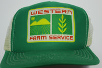 Western Farm Service Vintage Foam Mesh 80s Adjustable Back Snapback Hat