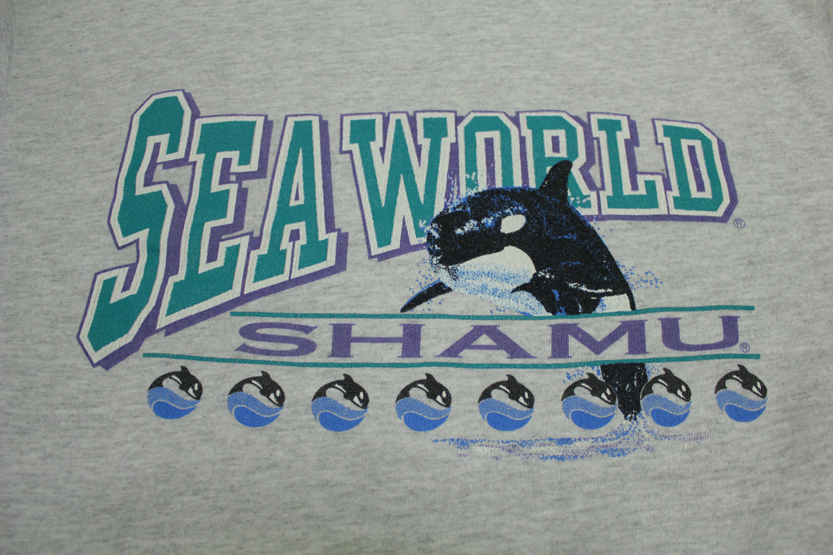 Shamu Sea World San Diego Vintage 90's Tultex Crewneck Sweatshirt