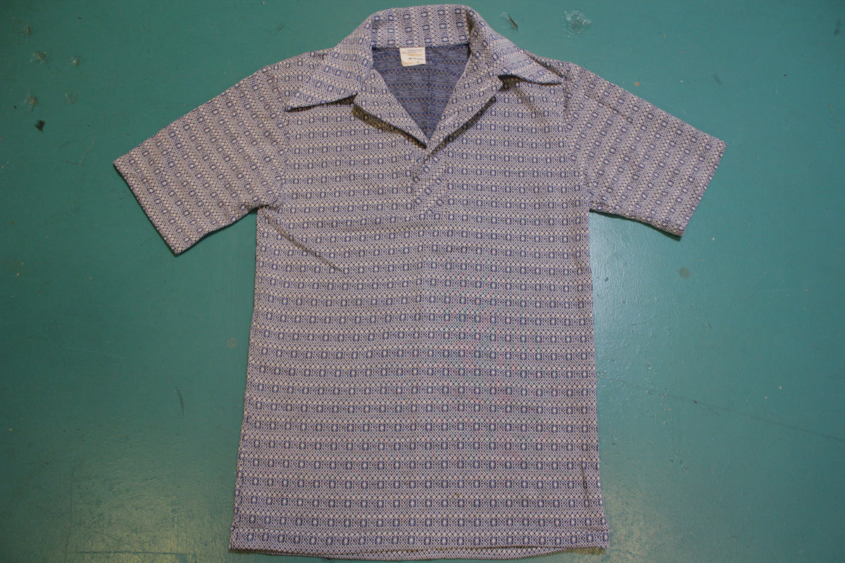 Towncraft JCPenney Disco 70's Tennis Golf Single Stitch Polo Shirt