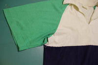 Kings Road Sears The Mens Store Colorblock 70's Tennis Golf Single Stitch Polo Shirt