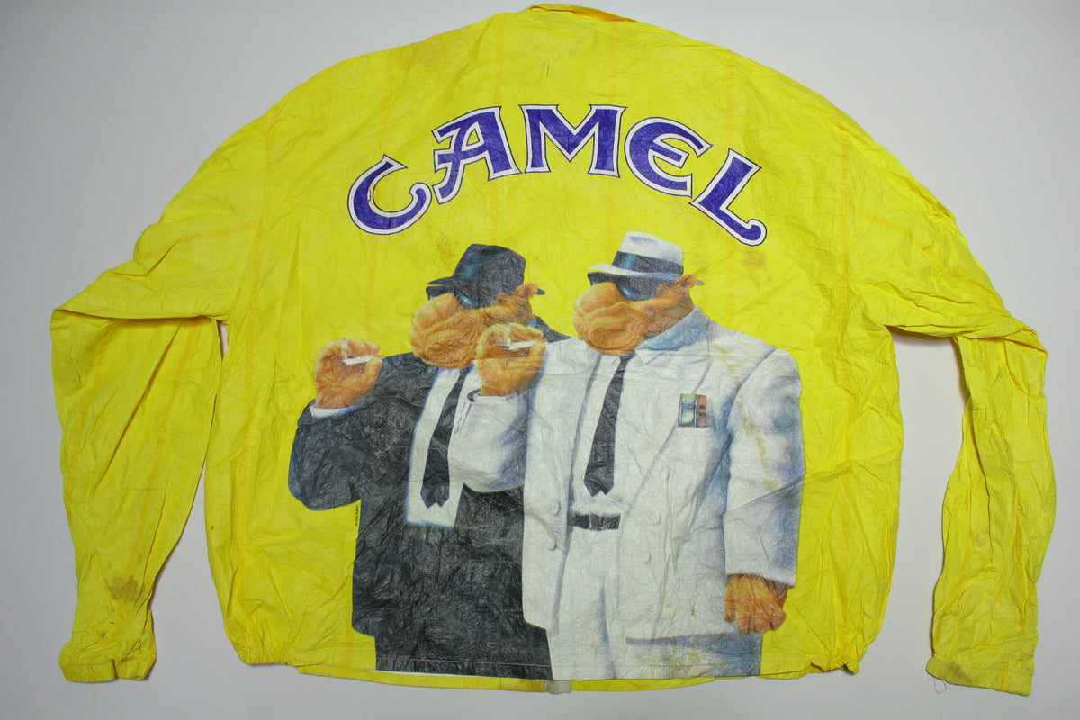 Camel Cigarettes Vintage 90's Smoking Twins Tyvek Tobacco 1992 Jacket