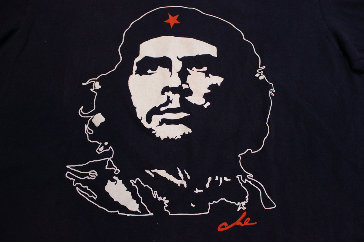 Gildan Che Guevara T-Shirt - Retro Rebel Revolution Parody Joke Print, Sooty Grey, Men's Regular Fit