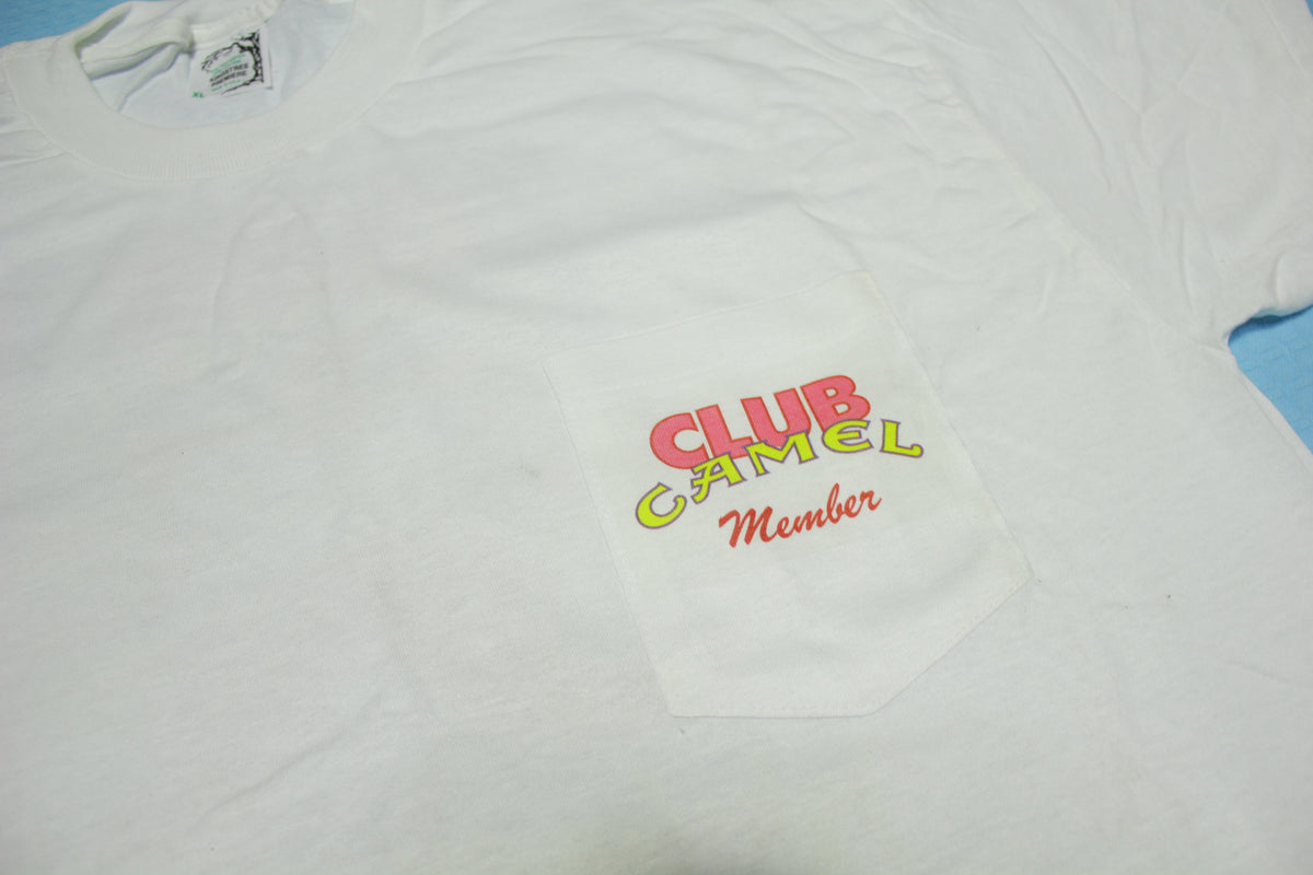 Camel Club Joe Cigarettes Vintage 1991 Wish You Were Here 90's Single Stitch USA T-Shirt