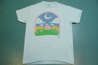 Texas Armadillo Spirit 8 1990 Vintage Single Stitch Moon T-Shirt