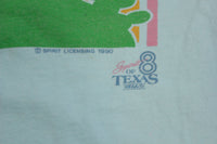 Texas Armadillo Spirit 8 1990 Vintage Single Stitch Moon T-Shirt