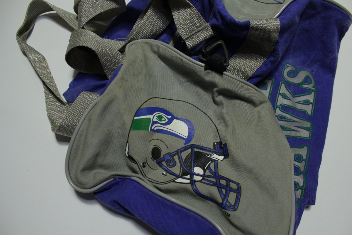 Seattle Seahawks Vintage 80's Duffle Gym Travel Bag