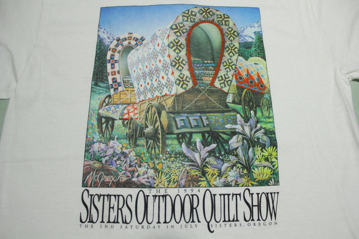 Sisters Outdoor Quilt Show 1994 Vintage 90's Wagon T-Shirt