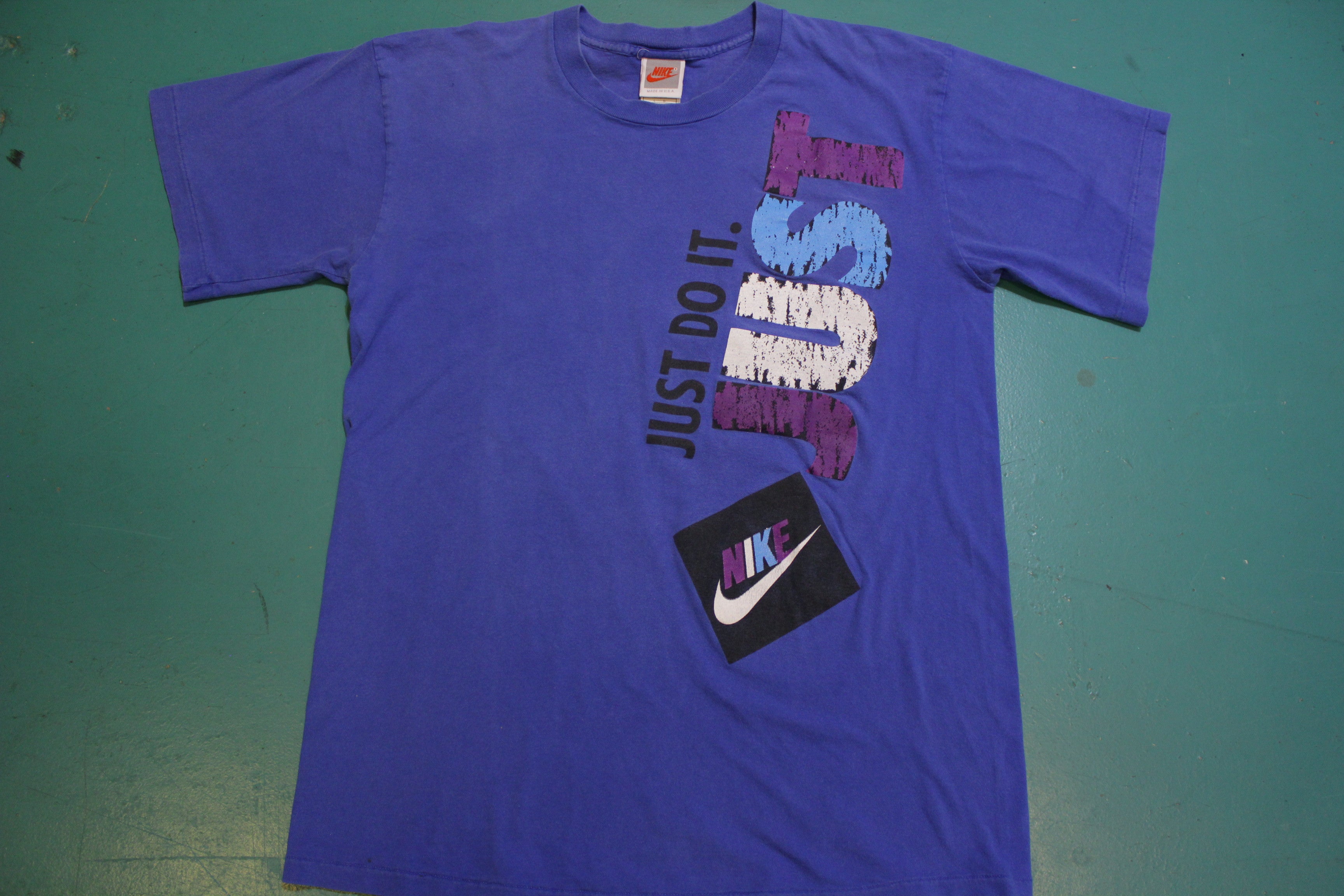 Nike Just Do It Vintage Single Stitch Gray Tag 80's 90's Double