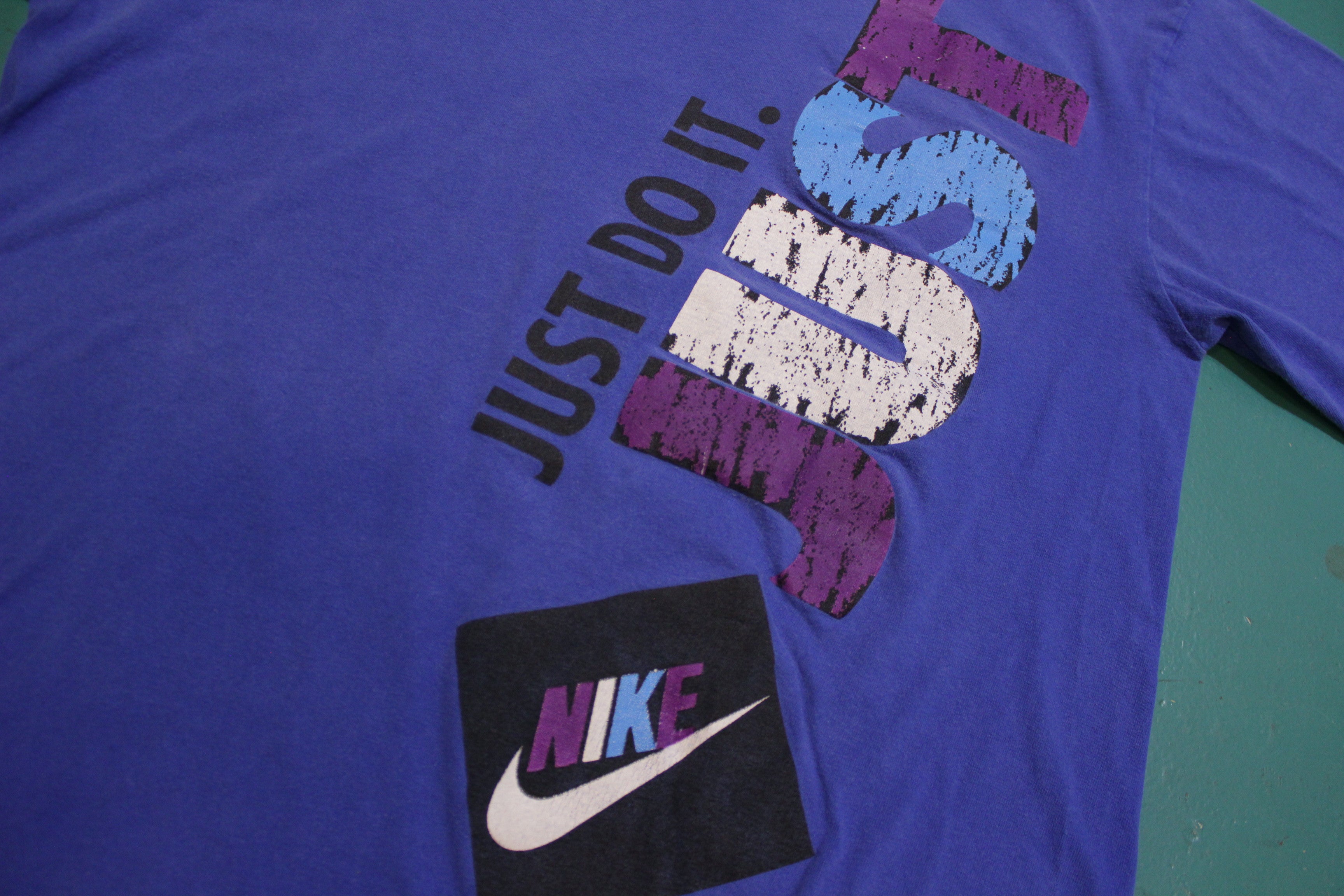 Nike Just Do It Vintage Single Stitch Gray Tag 80's 90's Double