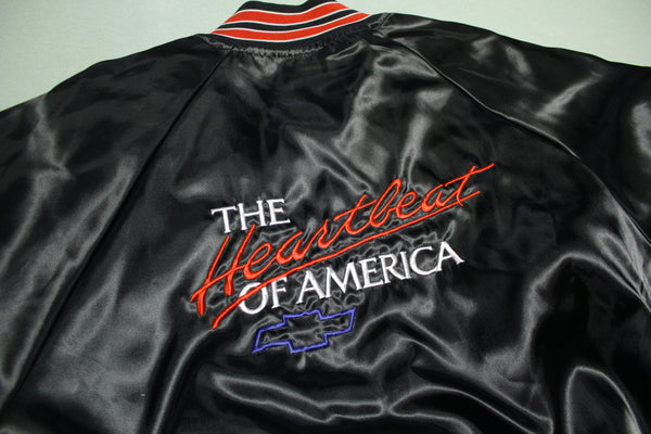 Heartbeat of America Vintage 80s Chevrolet Chevy Promo Satin Jacket