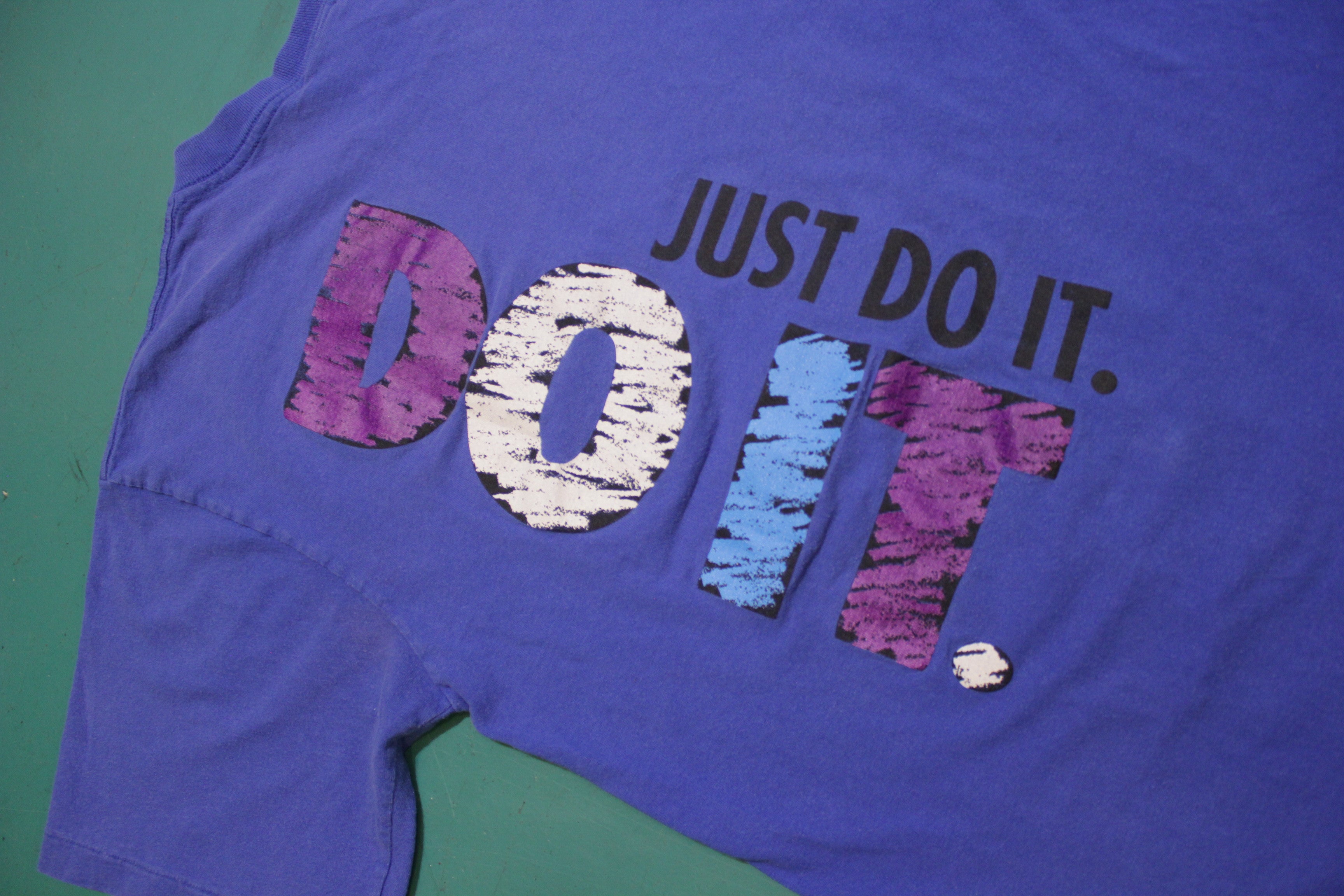 Nike Just Do It Vintage Single Stitch Gray Tag 80's 90's Double