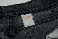 Levis 550 Vintage 80's Denim Grunge Punk Orange Tab Made in USA Black Jeans