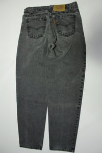 Levis 550 Vintage 80's Denim Grunge Punk Orange Tab Made in USA Black Jeans