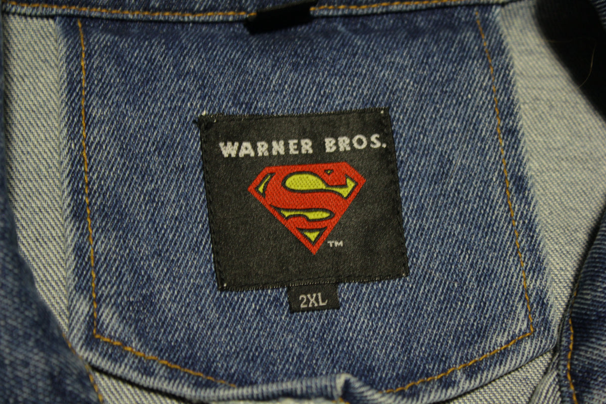 Superman Warner Bros. Vintage 90's Denim Trucker Jean Jacket