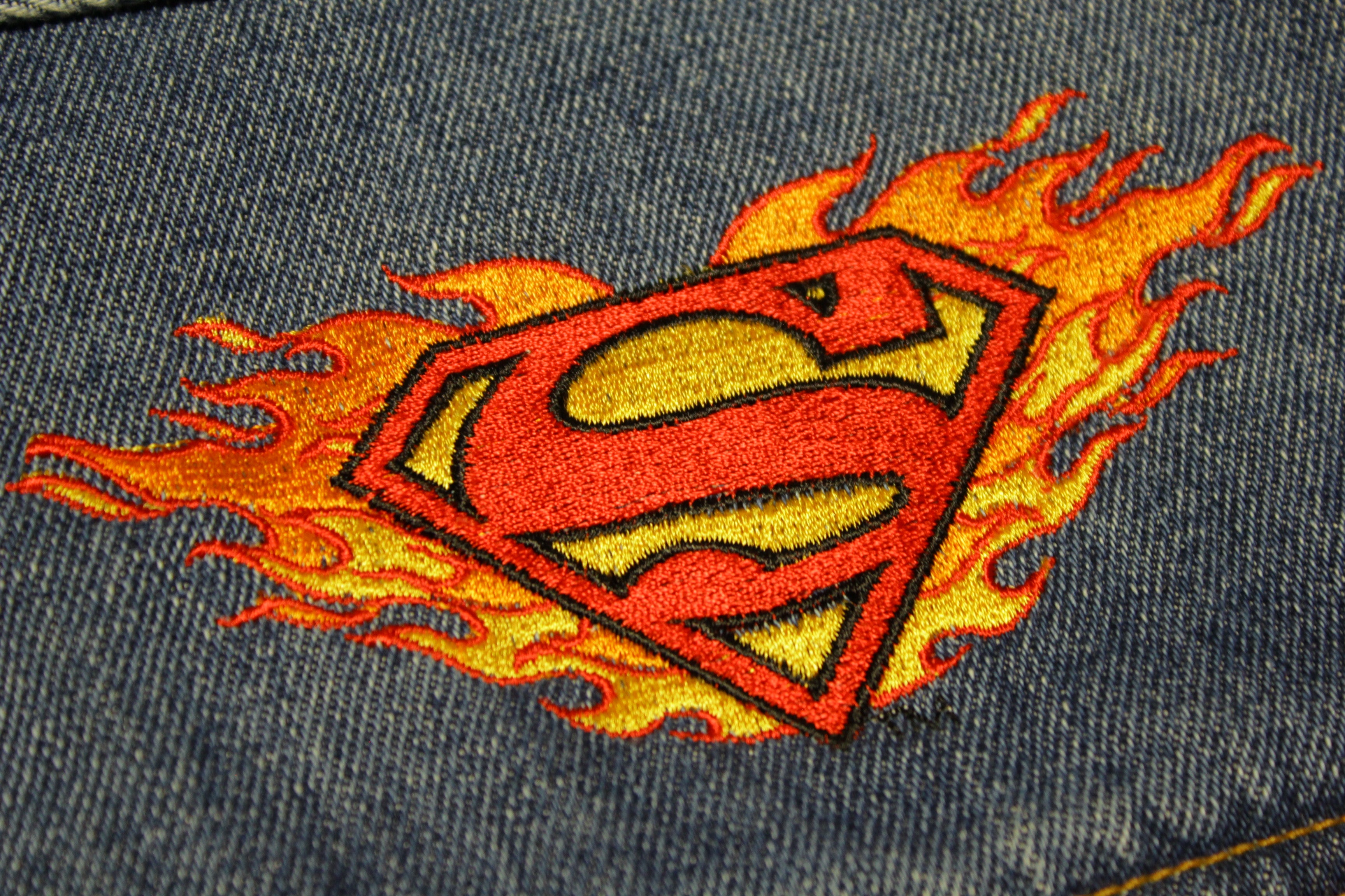 Superman on sale jeans jacket