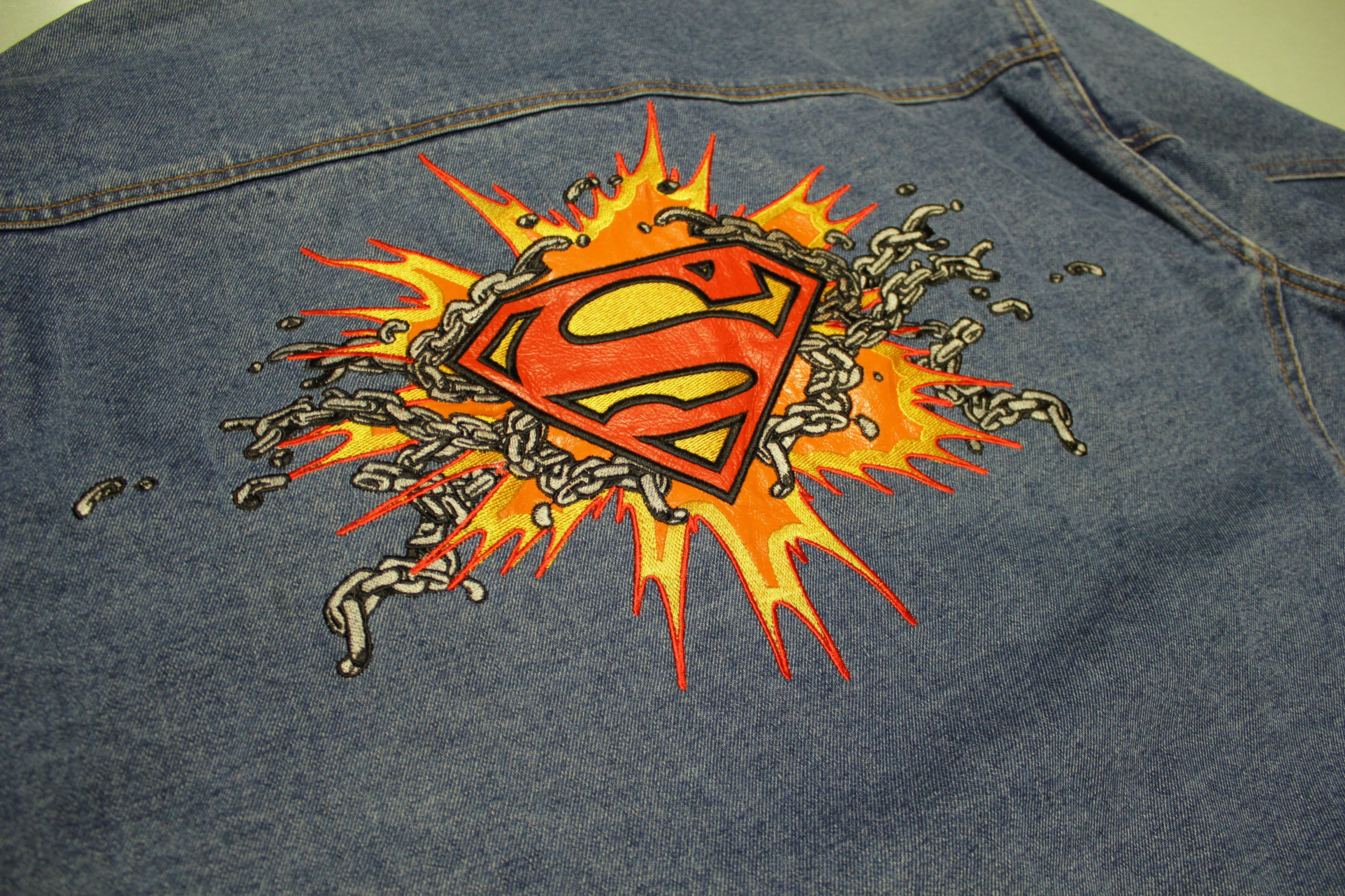 Superman on sale denim jacket