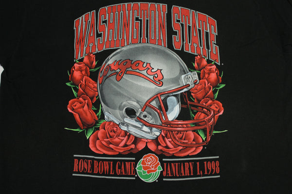 WSU Washington State Cougars Vintage 90's 1998 Rose Bowl Game Single Stitch T-Shirt